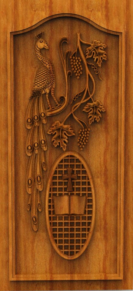 Elite Entrance Door CNC Designer RLF File | Premium 3D Wooden Carving