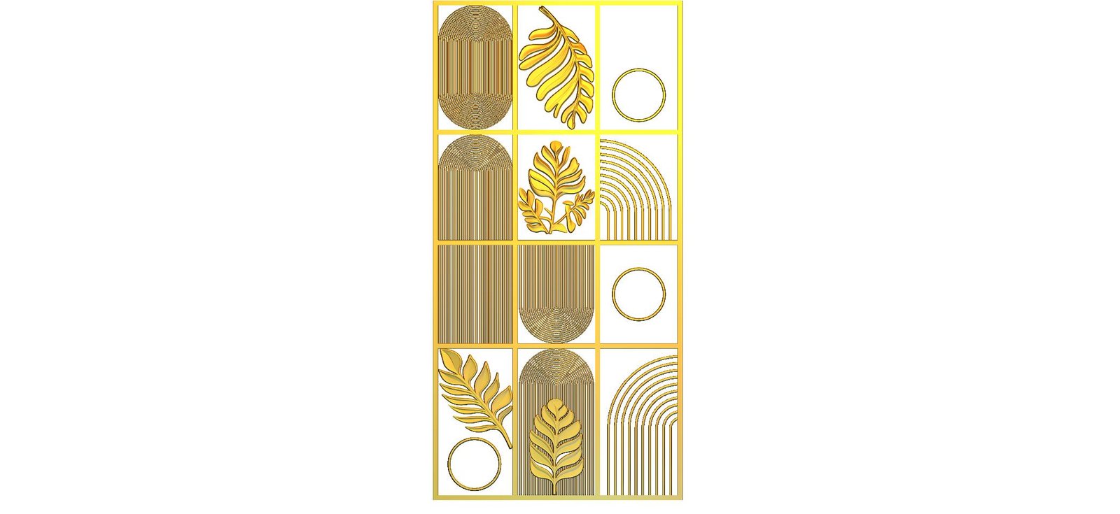 Premium Door CNC Designer RLF File | 3D Wooden Door Carving Design