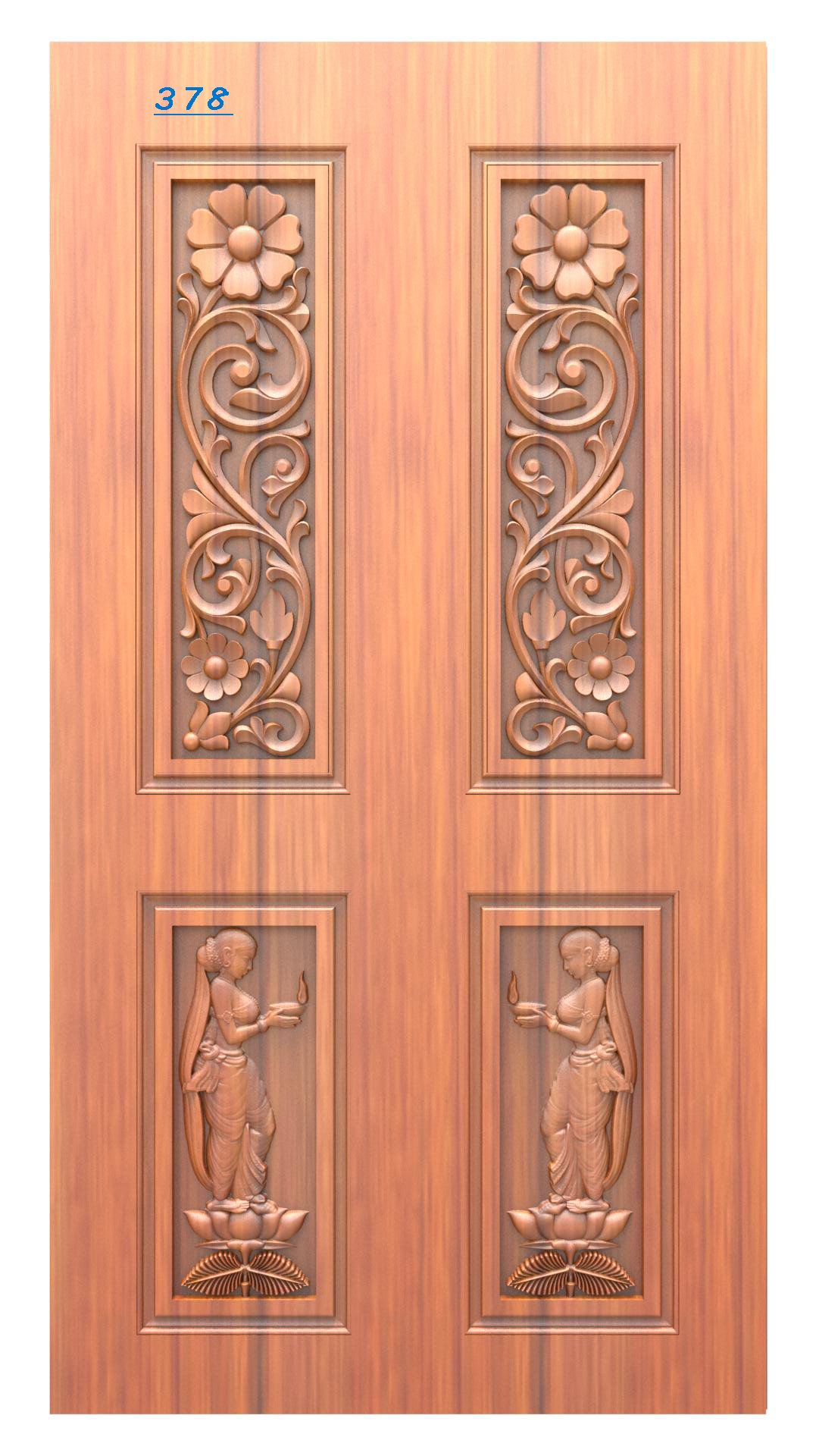 Modern Wooden Door Design RLF File | CNC Ready