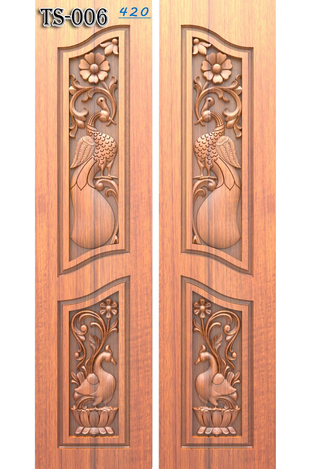 Luxury Wooden Door RLF Design | CNC Ready File