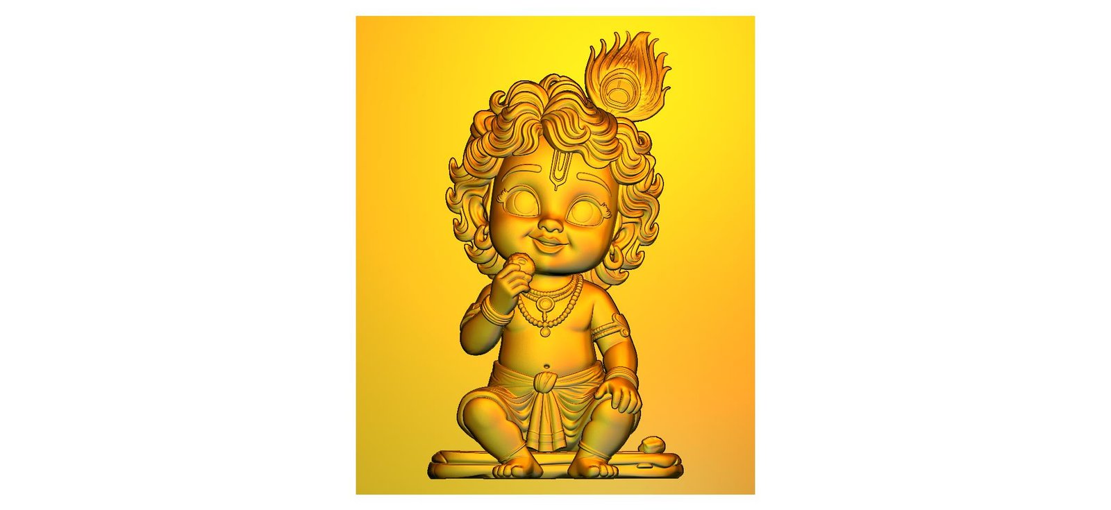 Divine Shree Krishna CNC Designer RLF File | Premium 3D Wood