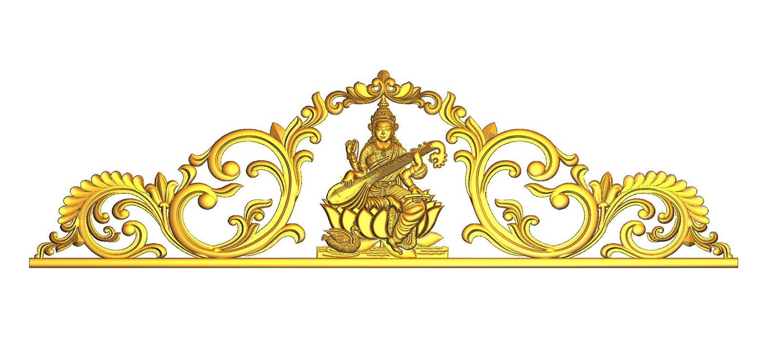 Maa Lakshmi Premium CNC Designer RLF File | 3D Relief Carving Design