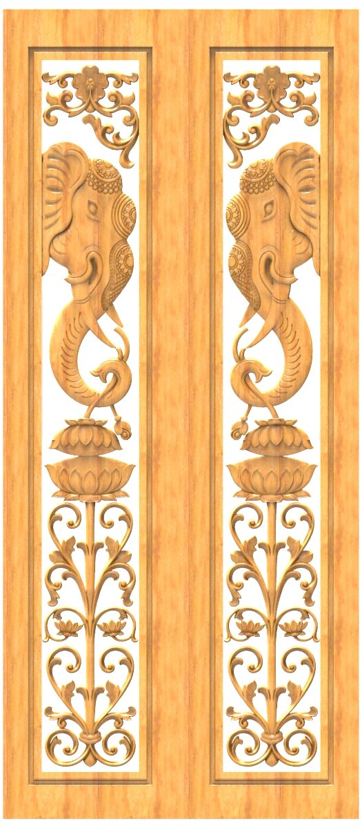 Luxury CNC Door Design RLF File