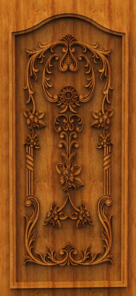 Majestic Royal Entrance Door CNC Designer RLF File | Premium 3D Wood Carving