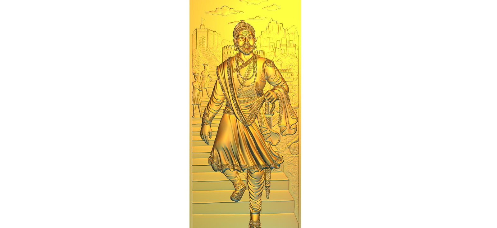 Chhatrapati Shivaji Maharaj CNC Design (RLF File)